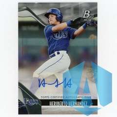 2021 Bowman Platinum Top Prospects Auto Heriberto Hernandez #TOP-84